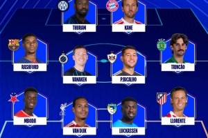 hth华体育官网-欧冠本轮周最佳阵容：凯恩、小图拉姆和拉什福德领衔，范迪克入选